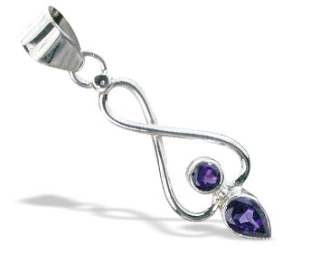 SKU 15535 - a Amethyst pendants Jewelry Design image