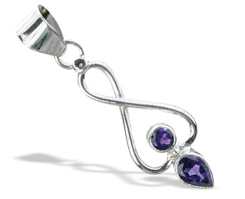 SKU 15535 - a Amethyst pendants Jewelry Design image