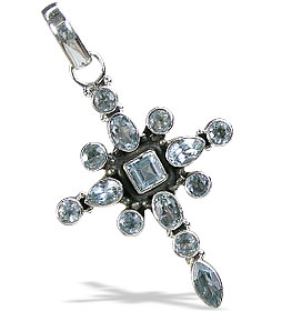 SKU 1555 - a Blue Topaz Pendants Jewelry Design image
