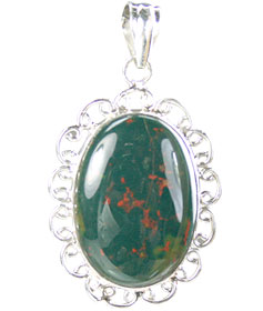 SKU 15683 - a Bloodstone pendants Jewelry Design image