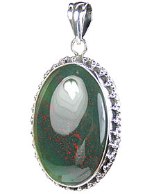 SKU 15685 - a Bloodstone pendants Jewelry Design image