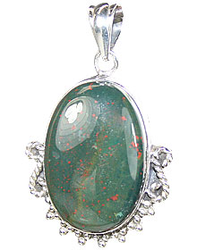 SKU 15692 - a Bloodstone pendants Jewelry Design image