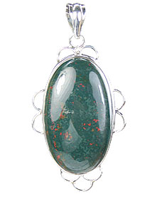 SKU 15696 - a Bloodstone pendants Jewelry Design image