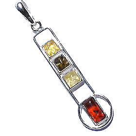 SKU 15813 - a Amber Pendants Jewelry Design image