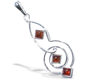 SKU 15814 - a Amber Pendants Jewelry Design image