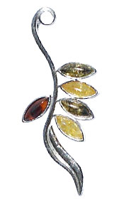 SKU 15815 - a Amber Pendants Jewelry Design image