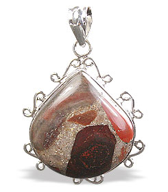 SKU 15881 - a Jasper Pendants Jewelry Design image