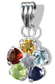 SKU 1674 - a Multi-stone Pendants Jewelry Design image