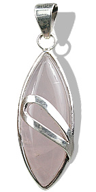 SKU 1677 - a Rose quartz Pendants Jewelry Design image