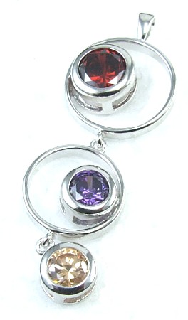 SKU 1679 - a Multi-stone Pendants Jewelry Design image