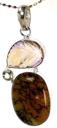 SKU 17019 - a Multi-stone Pendants Jewelry Design image