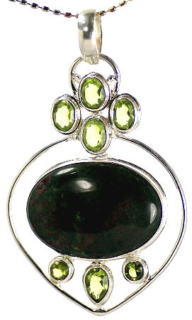 SKU 17020 - a Bloodstone Pendants Jewelry Design image
