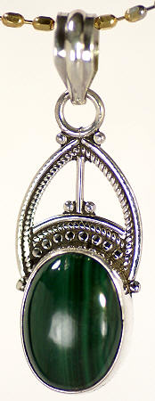 SKU 17137 - a Malachite Pendants Jewelry Design image