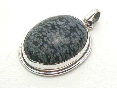 SKU 1726 - a Obsidian Pendants Jewelry Design image