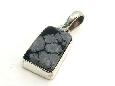 SKU 1730 - a Obsidian Pendants Jewelry Design image