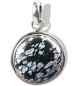 SKU 1735 - a Obsidian Pendants Jewelry Design image