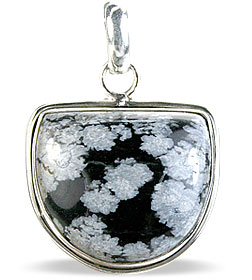 SKU 1743 - a Obsidian Pendants Jewelry Design image
