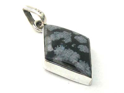 SKU 1745 - a Obsidian Pendants Jewelry Design image