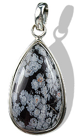 SKU 1748 - a Obsidian Pendants Jewelry Design image