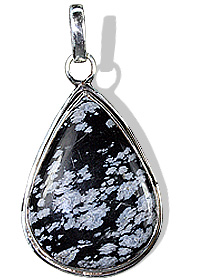 SKU 1753 - a Obsidian Pendants Jewelry Design image