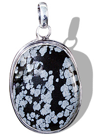 SKU 1816 - a Obsidian Pendants Jewelry Design image