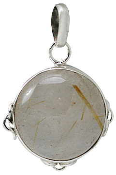 SKU 1822 - a Rutilated quartz Pendants Jewelry Design image