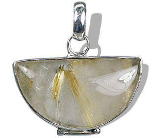 SKU 1827 - a Rutilated quartz Pendants Jewelry Design image