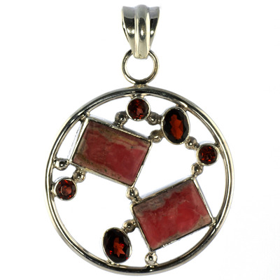 SKU 18581 - a Rhodochrosite Pendants Jewelry Design image