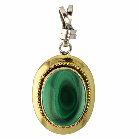 SKU 18819 - a Malachite Pendants Jewelry Design image