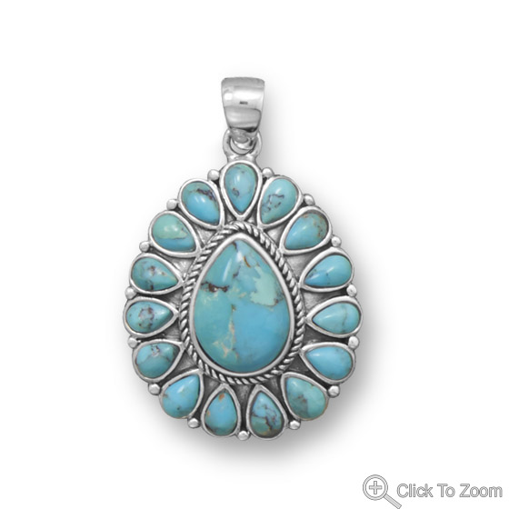 SKU 22060 - a Turquoise pendants Jewelry Design image