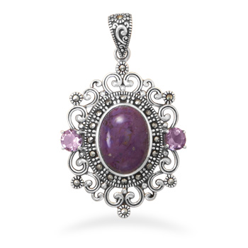 SKU 22075 - a Marcasite pendants Jewelry Design image