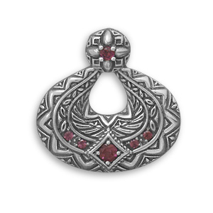 SKU 22093 - a Garnet pendants Jewelry Design image