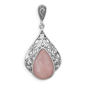 SKU 22094 - a Pink Opal pendants Jewelry Design image