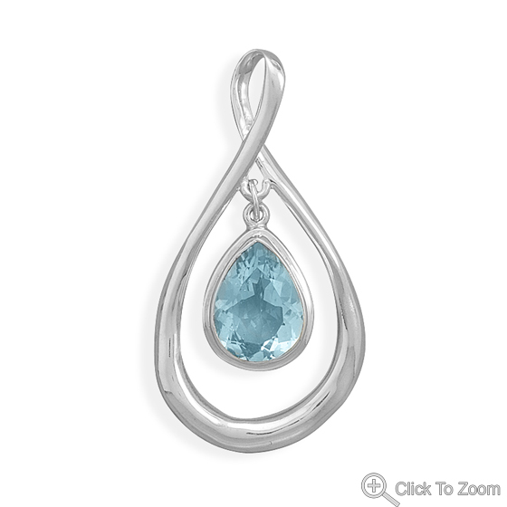 SKU 22116 - a Blue topaz pendants Jewelry Design image