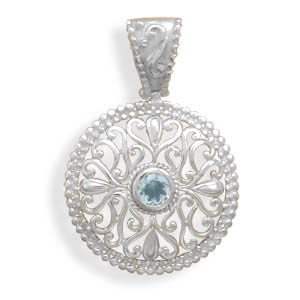SKU 22117 - a Blue topaz pendants Jewelry Design image