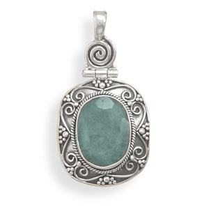 SKU 22118 - a Emerald pendants Jewelry Design image