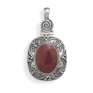 SKU 22125 - a Ruby pendants Jewelry Design image