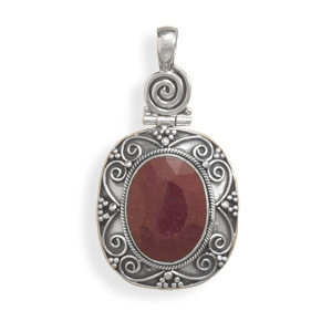 SKU 22125 - a Ruby pendants Jewelry Design image