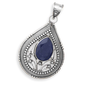 SKU 22127 - a Sapphire pendants Jewelry Design image