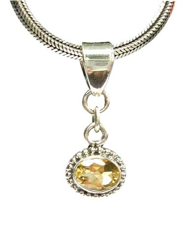 SKU 3089 - a Citrine Pendants Jewelry Design image