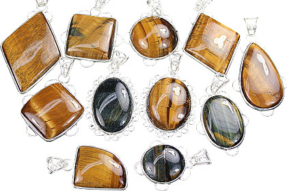 SKU 3145 - a Tiger eye Pendants Jewelry Design image