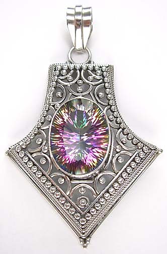 SKU 5085 - a Mystic quartz Pendants Jewelry Design image