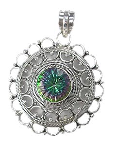 SKU 5087 - a Mystic quartz Pendants Jewelry Design image