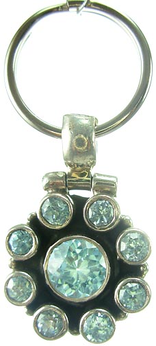 SKU 5175 - a Blue Topaz Pendants Jewelry Design image
