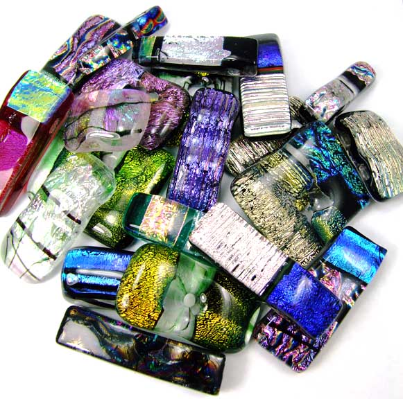 SKU 5476 - a Dichroic glass Pendants Jewelry Design image