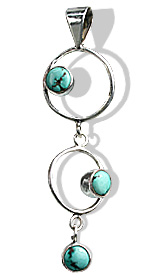 SKU 6397 - a Turquoise Pendants Jewelry Design image