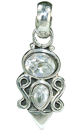 SKU 6404 - a Cubic Zirconia Pendants Jewelry Design image