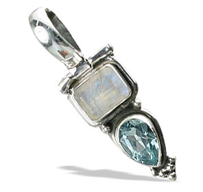 SKU 670 - a Blue Topaz Pendants Jewelry Design image