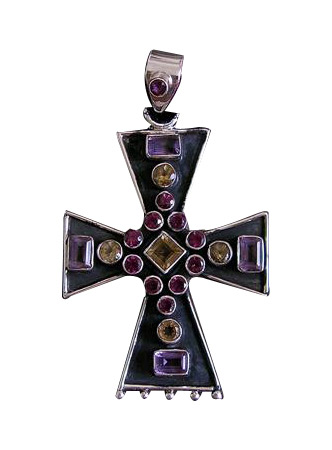 SKU 6915 - a Multi-stone Pendants Jewelry Design image