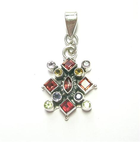 SKU 6921 - a Multi-stone Pendants Jewelry Design image